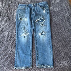 American Eagle Men's Distressed Blue Jeans Size 32/30